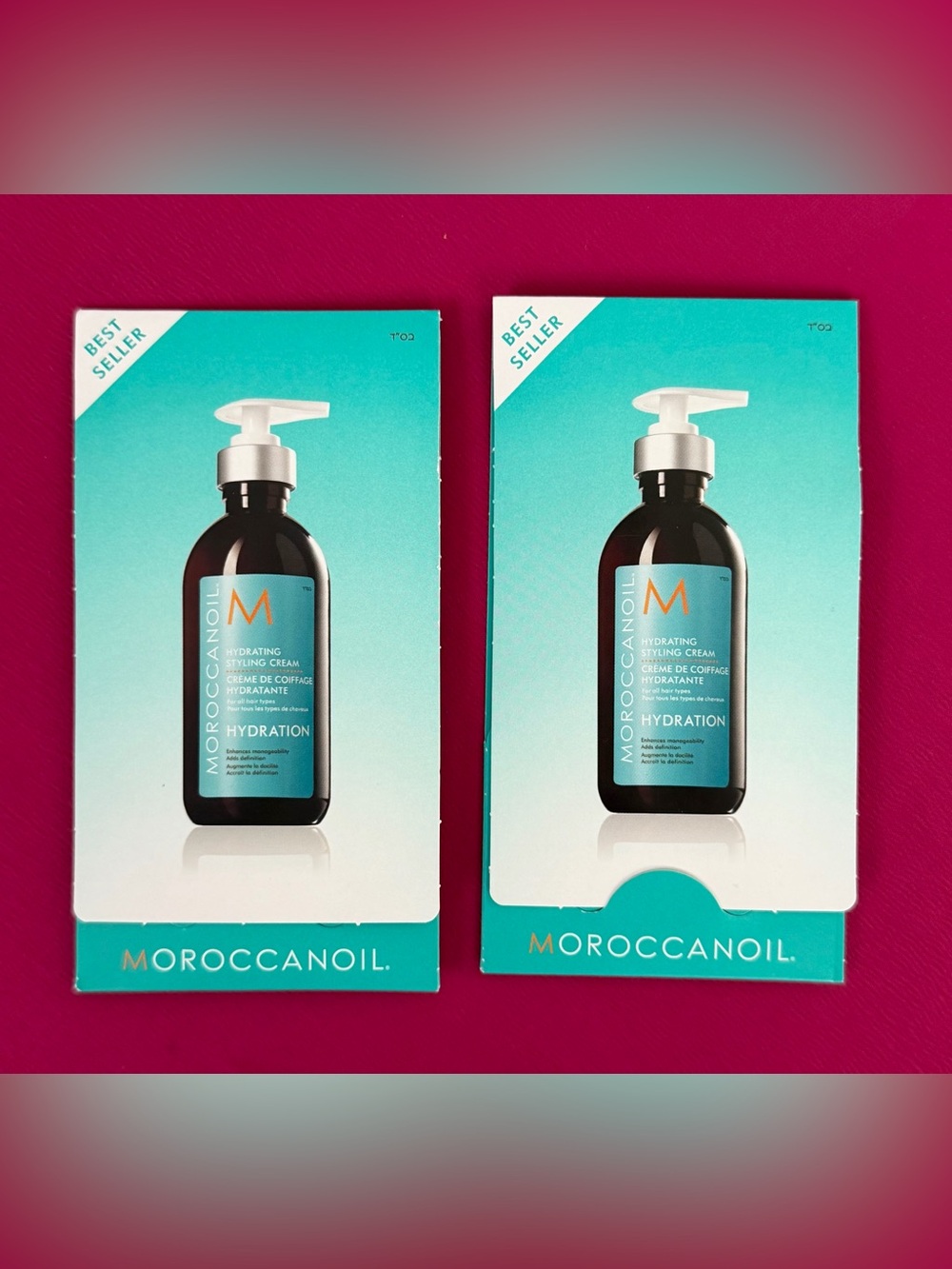 Moroccanoil Hydrating Styling Cream - Anti-Frizz Travel Friendly(10ml x2)NWT